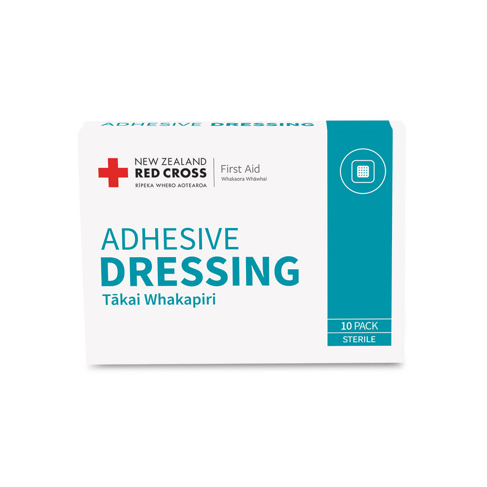 Red Cross Adhesive Dressing - Sterile 5cm x 7.5cm Box of 10