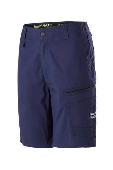 Hard Yakka, Women's Raptor Mid Short (Pair) - Navy - Size: 6