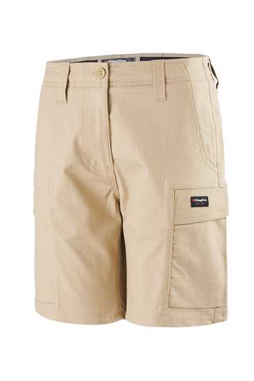 KingGee, Women's Workcool Pro Short, K47008 (Pair) - Khaki - Size: 14