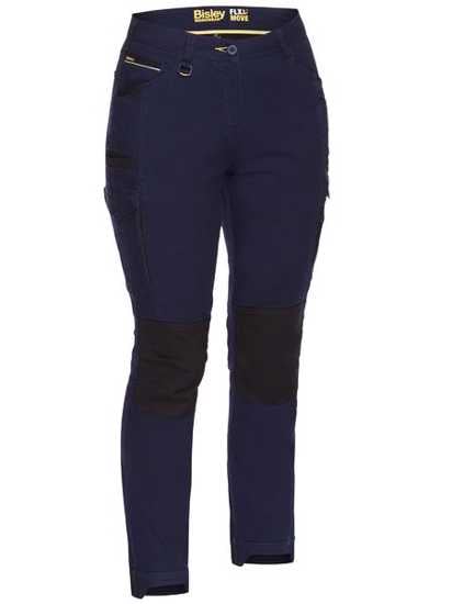 Bisley, Women's FLX & MOVE Cargo Pant, BPL6044 (Pair) - Navy - Size: 14