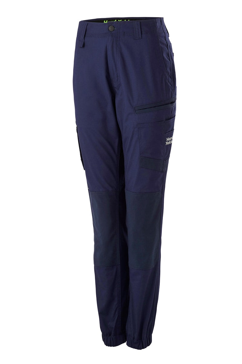 Hard Yakka, Women's Raptor Cuffed Pant, Y08382 (Pair) - Navy - Size: 12