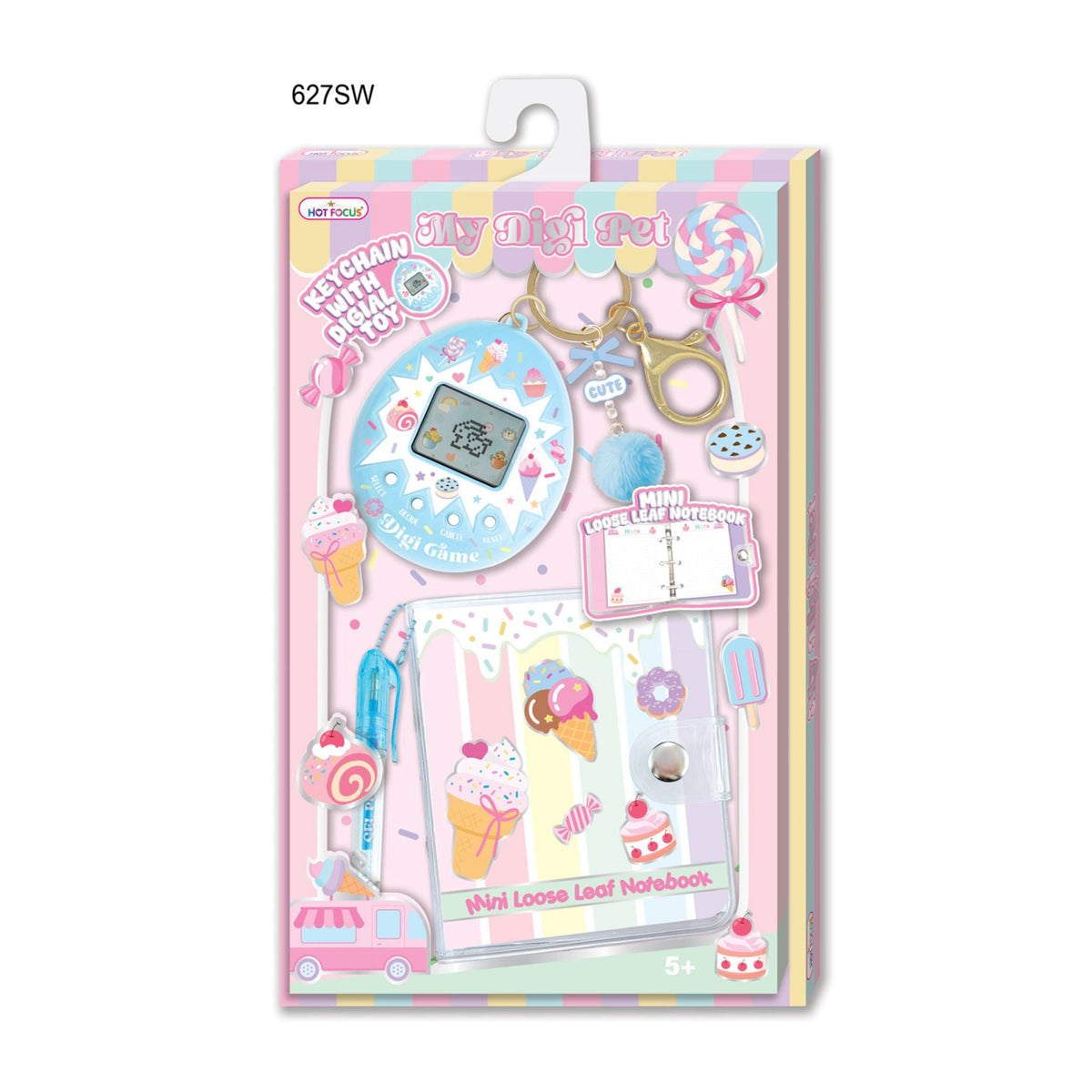 Digital Pet Keyring Gift Set - Sweets