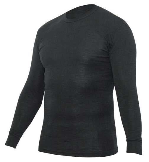 Thermerino, Long Sleeve Crew Neck Thermal Top (Each) - Navy - Size: M