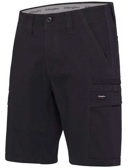 KingGee, Ripstop Workcool Pro Short, K17006 (Pair) - Black - Size: 117