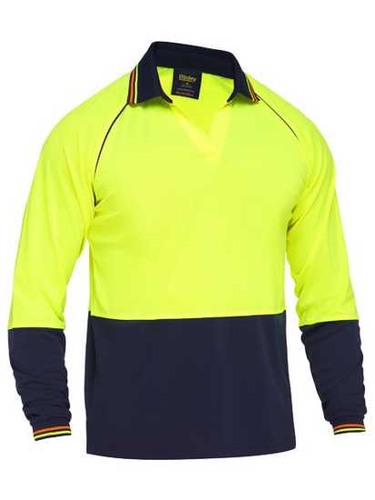 Bisley, Hi Vis Long Sleeve Polo, BK6440 (Each) -  - Size: 6XL