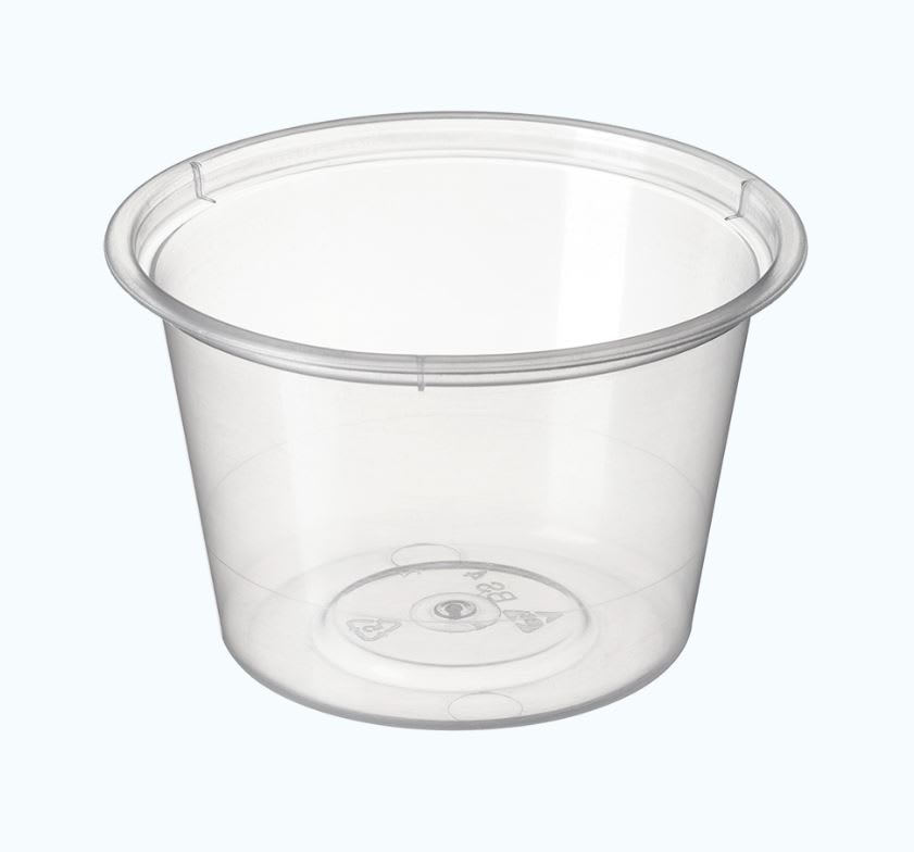 Clear Portion Cup Microwavable 100ml 50 (Pack)