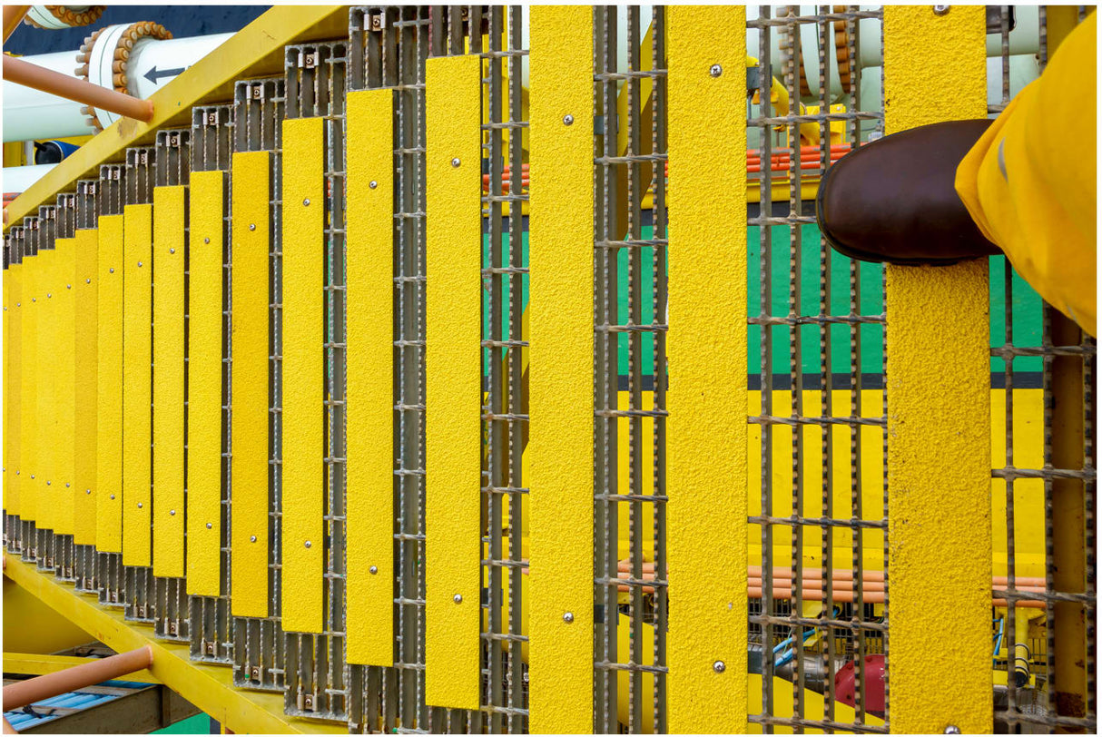 Stair Nosing - Yellow 70 x 30 x 450mm (Each)