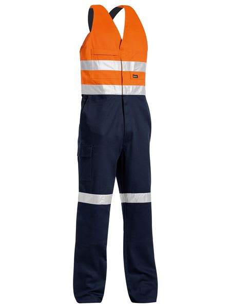 Bisley, Hi Vis Easy Action Overall, BAB0359T Stout Fit - Orange/Navy (Size: 127)