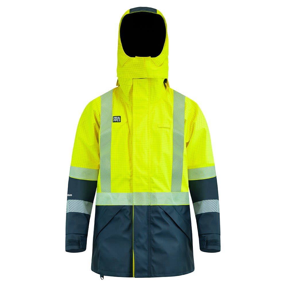 Arcguard, 29cal Inheratex Hi Vis Jacket, 32217YN - Yellow/Navy (Size: 4XL)