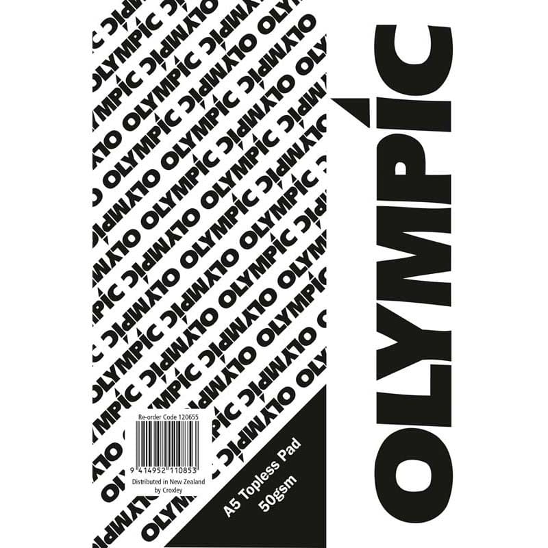 Olympic A5 Topless Pad 100 Leaf (Each)