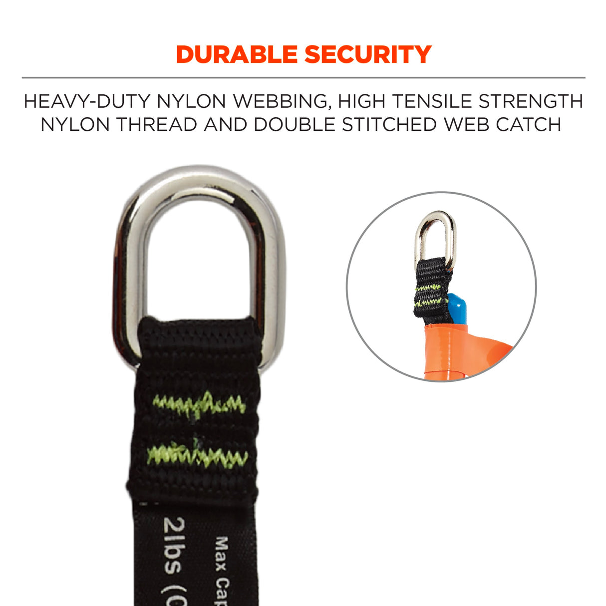 Ergodyne 3700 Tool Lanyard Web Tool Tails 6Pack