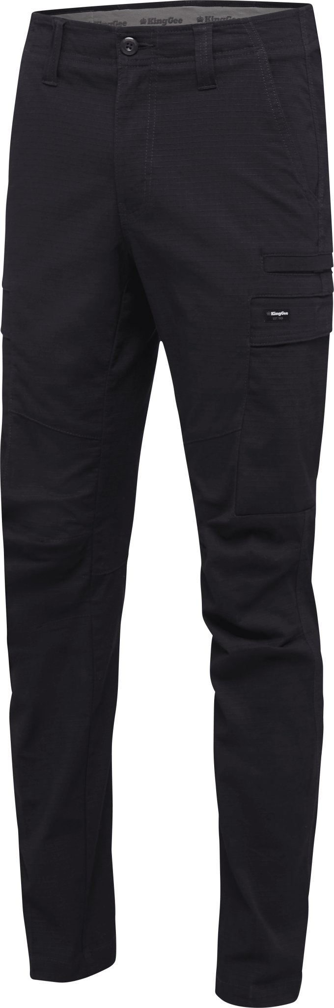 KingGee, Ripstop Workcool Pro Pant, K13026 Stout Fit - Black (Size: 92)
