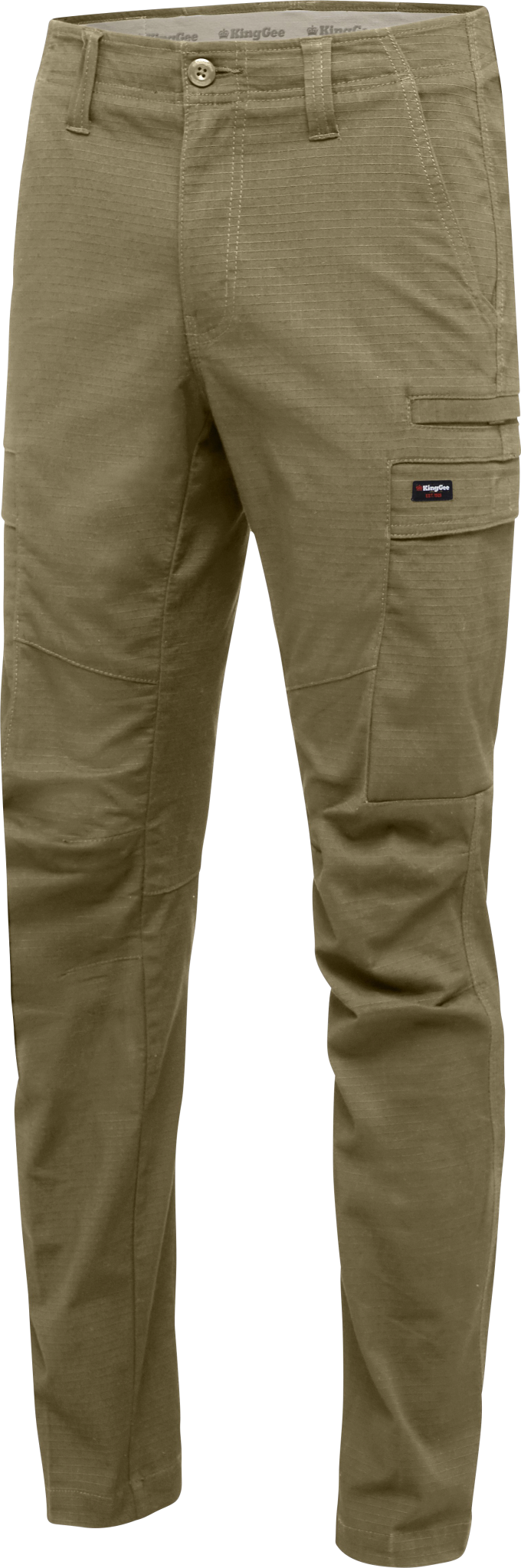 KingGee, Ripstop Workcool Pro Pant, K13026 Stout Fit - Khaki (Size: 92)