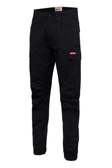 Hard Yakka, 3056 Ripstop Cuffed Cargo Pant, Y02340 (Pair) - Black - Size: 12