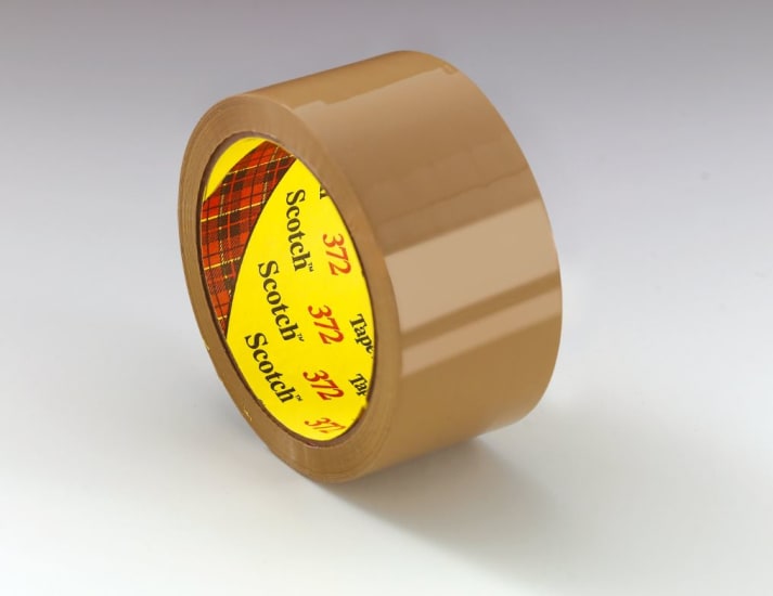 Scotch Packaging Hand Tape 372 Tan-48mm x 75m-Roll