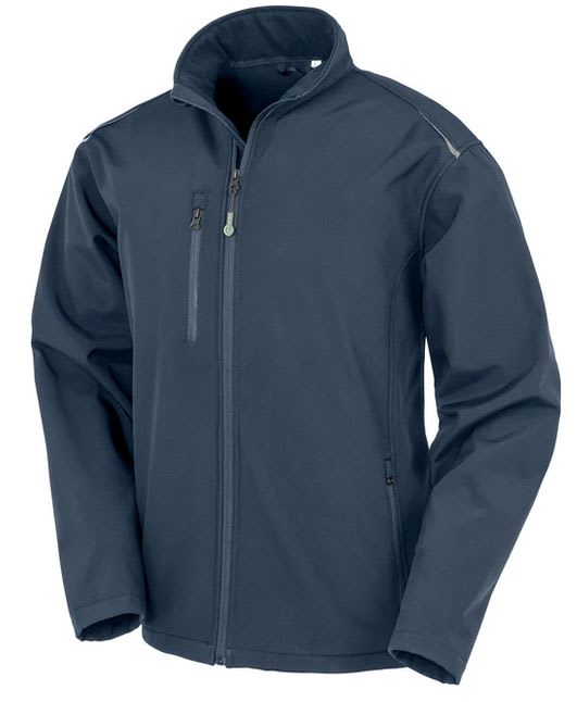 Recycled 3-Layer Softshell Jacket, R900M - Navy (Size: M)