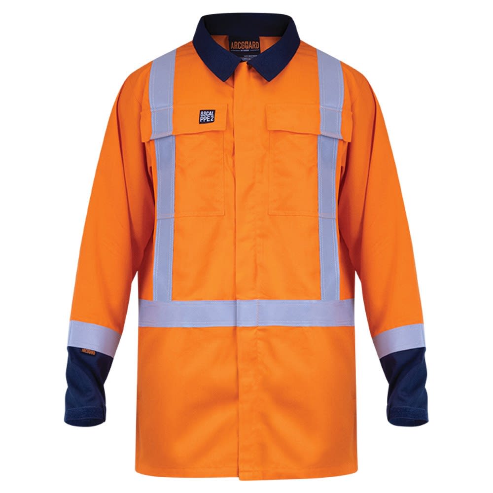 Arcguard, 8.8Cal TTMC-W17 FR Jacket, 21317ON - Orange/Navy (Size: 4XL)