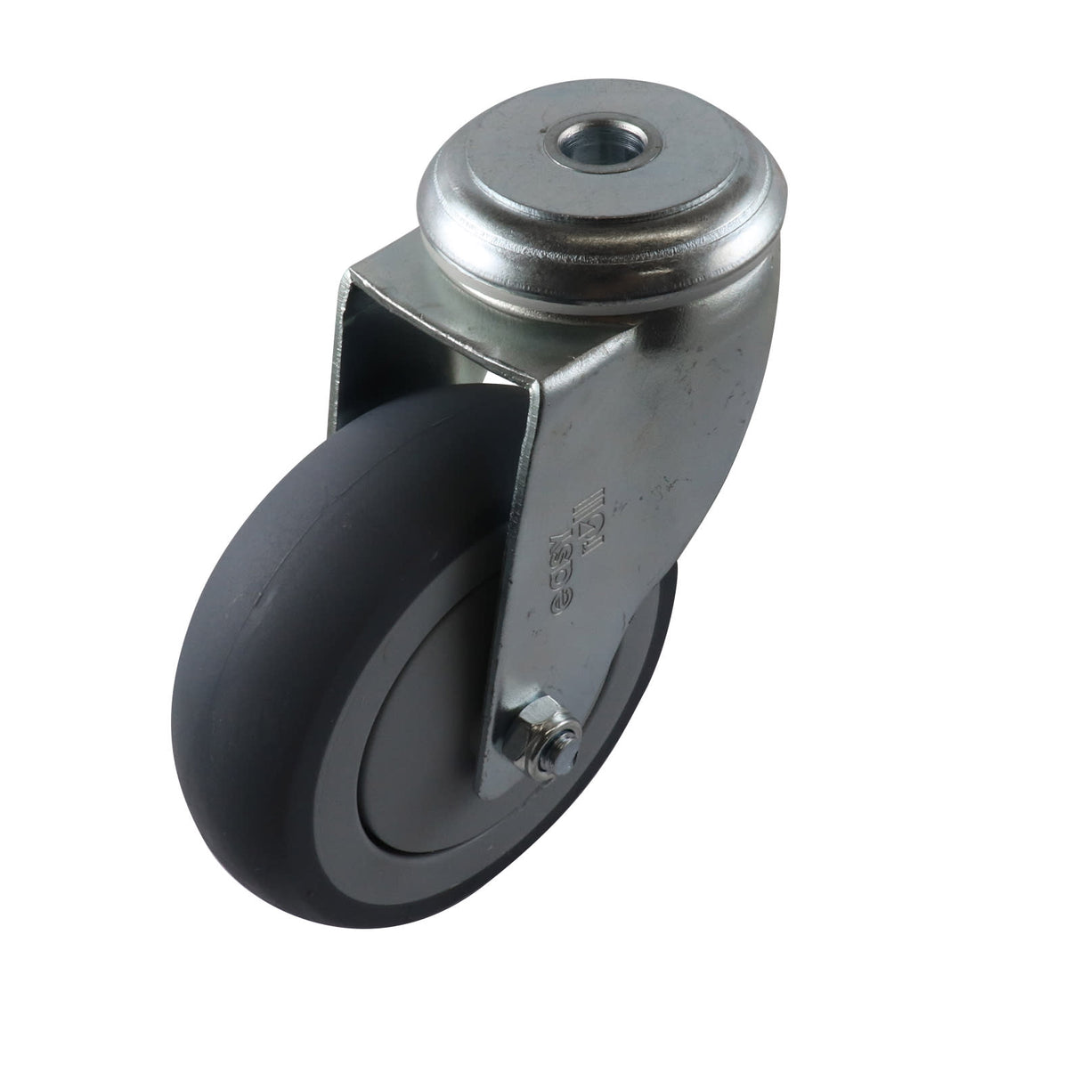 Easyroll 100mm Swivel Bolt Holder G6 Castor Grey Rubber 120kg (Each)