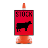Transport Sign | Cattle Cone Sign W450mm x H600mm (Each) - Standard