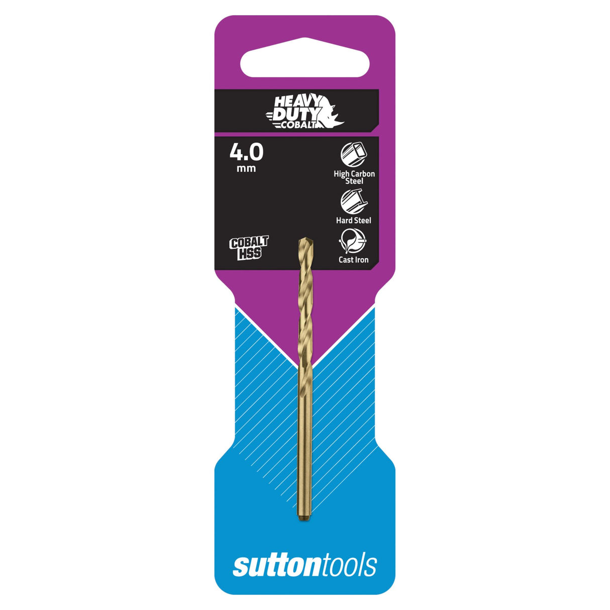 Sutton Drill Bit Cobalt Jobber HSS 4.0mm (Each)