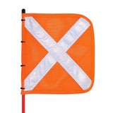 Vehicle Safety Flag X Orange Reflective Height 1.5m