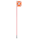Vehicle Safety Flag X Orange Reflective Height 2.0m
