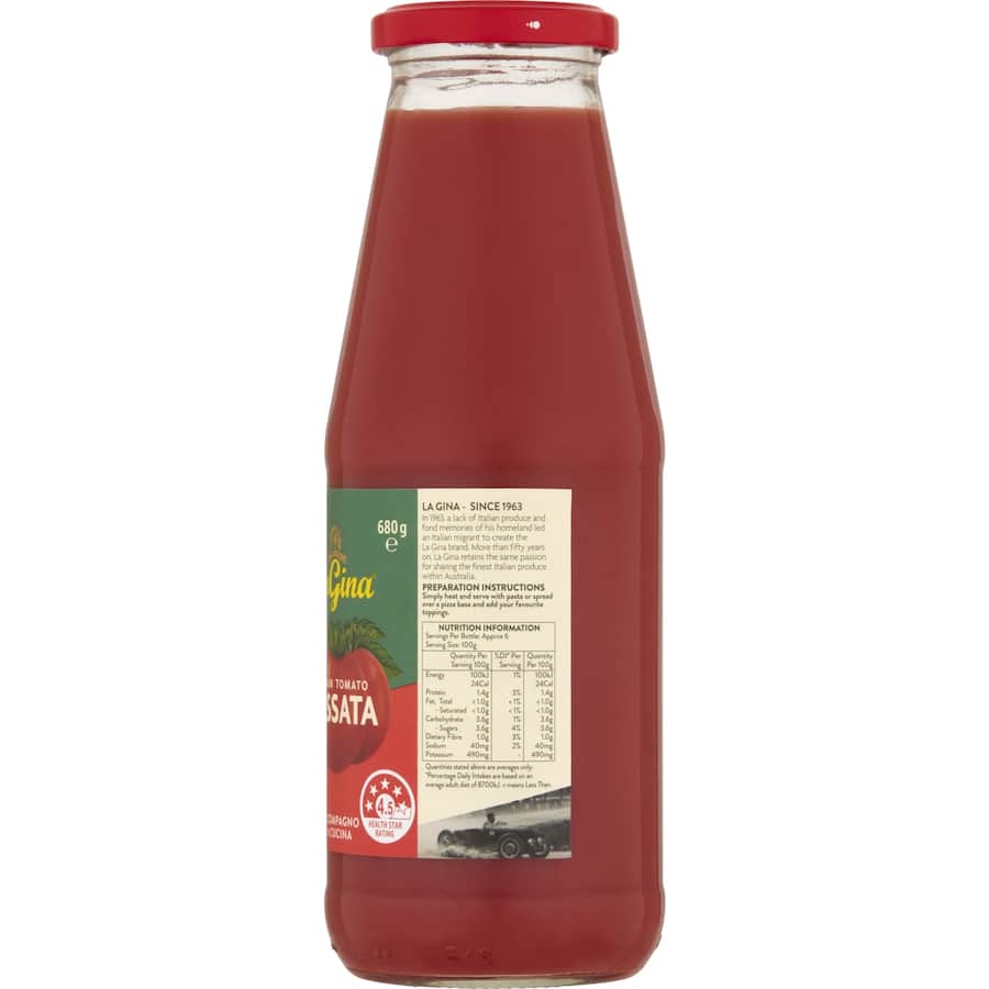 La Gina Passata Italian Tomato 680g