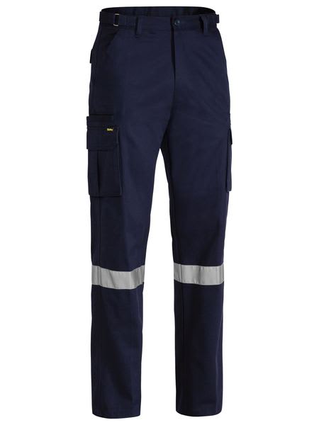 Bisley, Taped 8 Pocket Cargo Pant, BPC6007T Regular Fit - Navy (Size: 107)