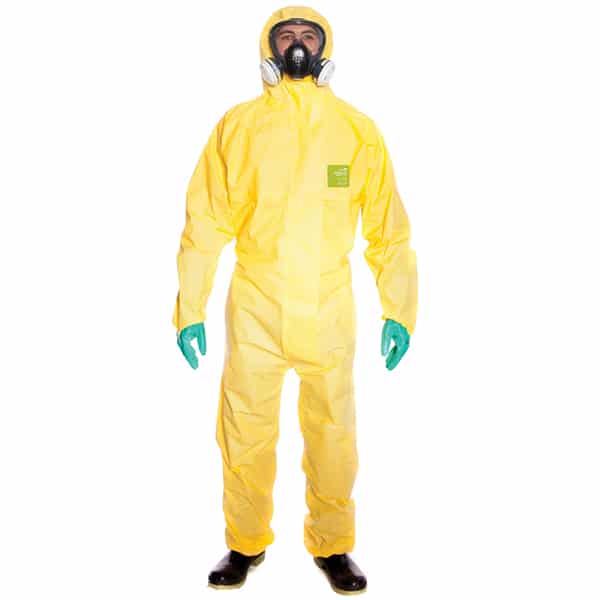 AlphaTec 2300 Plus Chemical Coverall Yellow S-4XL (Each) - Standard (Size: 2XL)