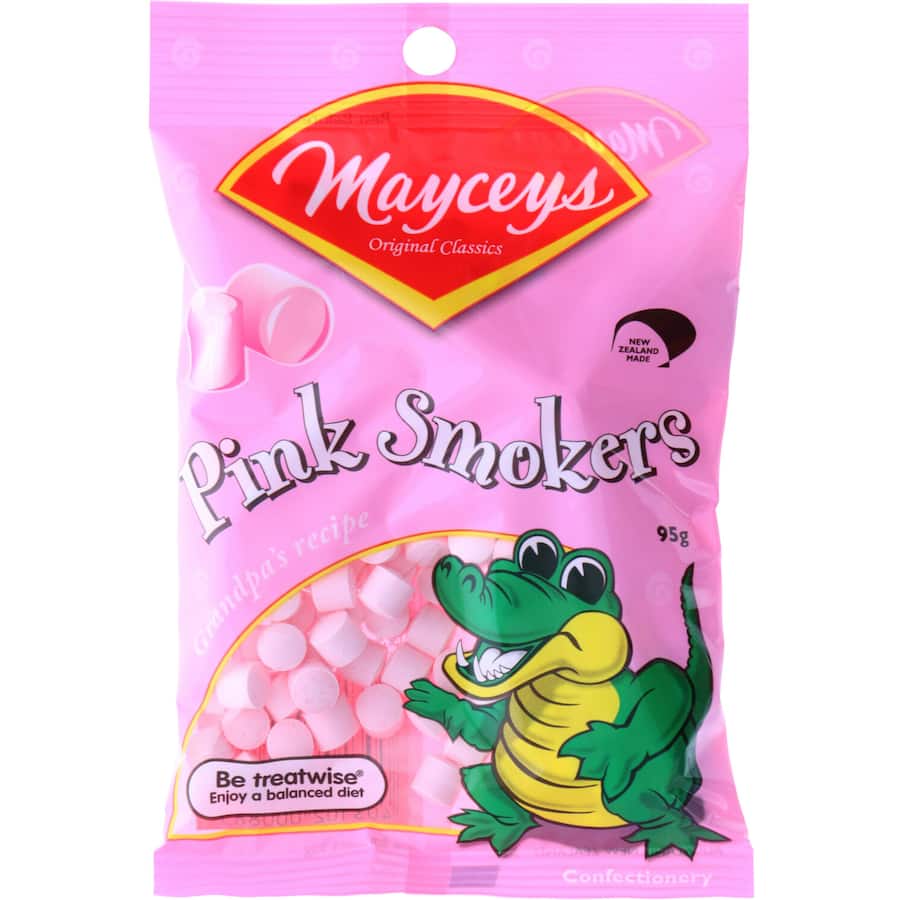 Mayceys Sweets Pink Smokers 95g