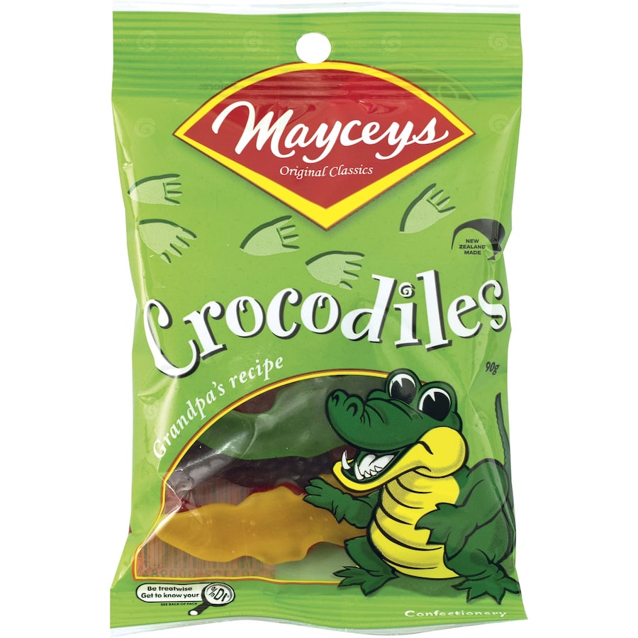 Mayceys Jelly Sweets Crocodiles 90g