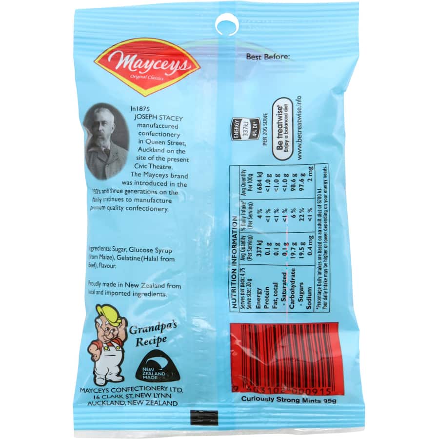 Mayceys Mints Curiously Strong 95g