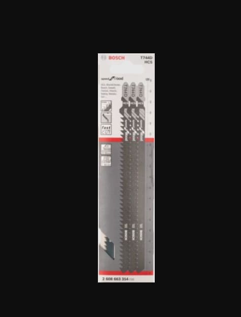 Bosch T 744 D SPEED FOR WOOD JIGSAW BLADE