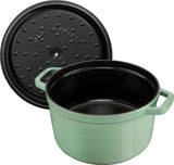 Cocotte-Staub-Round-28cm-Sage