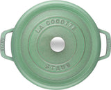 Cocotte-Staub-Round-28cm-Sage