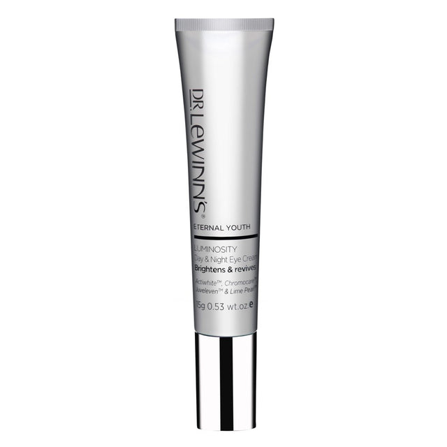 Dr. Lewinn's Eternal Youth Eye Cream with contoured applicator for firm, bright, youthful skin around the eyes.