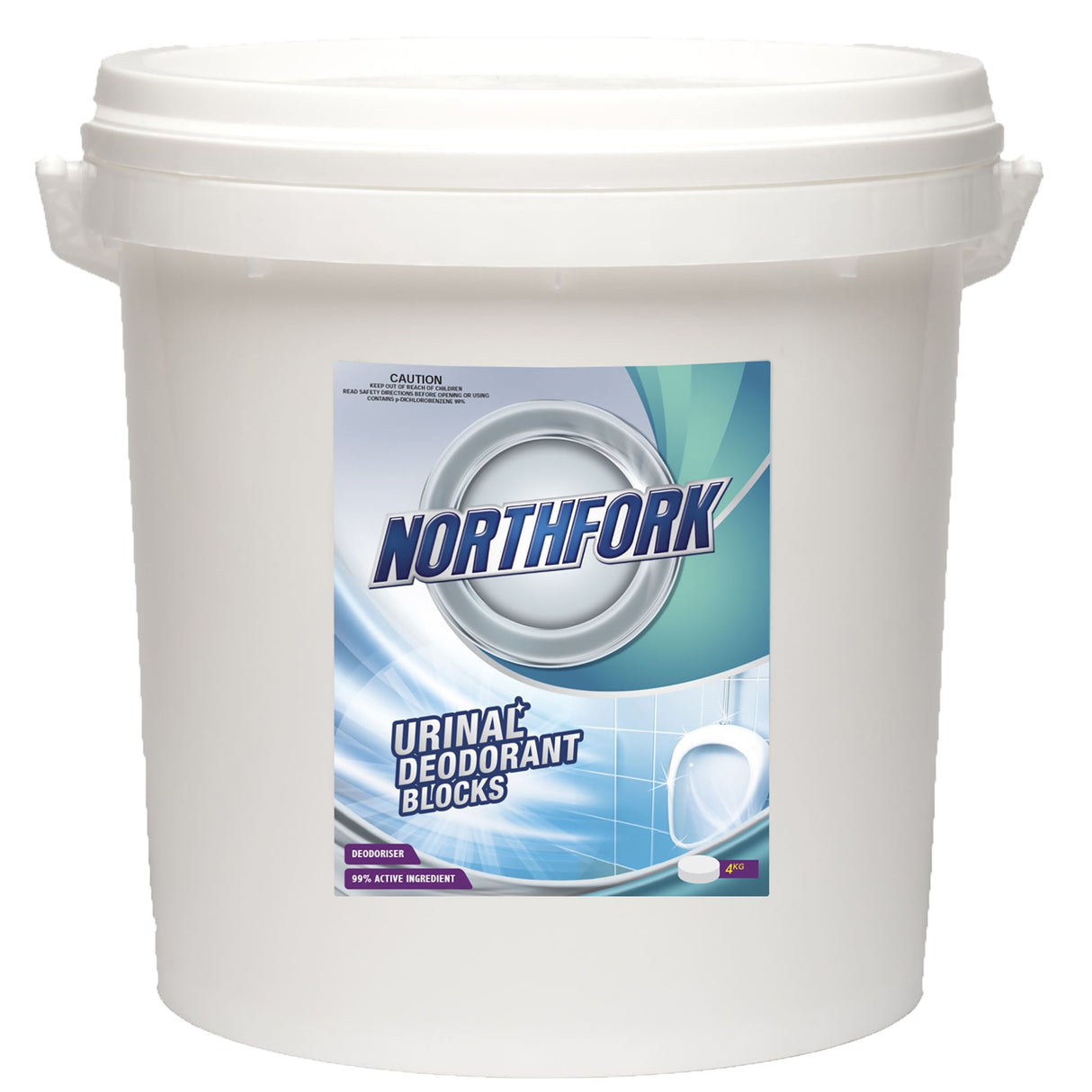 Northfork Urinal Deodorant Blocks pack of 4, 99% active, freshens and deodorizes urinals and various spaces.