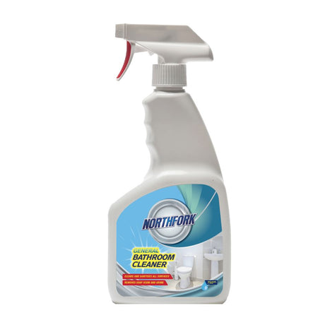 Northfork General Bathroom Cleaner 750ml, an all-purpose cleaner for sparkling, sanitized bathroom surfaces.