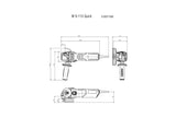 Metabo Angle Grinder Safety Clutch 115mm 900W (Each)