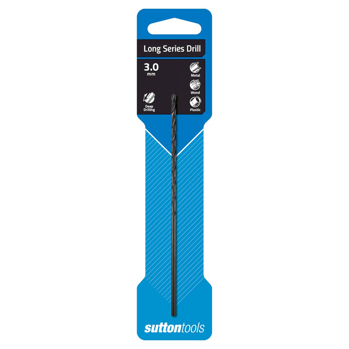 Sutton HSS Long Series Blue Bullet Drills 3.0mm (Each)