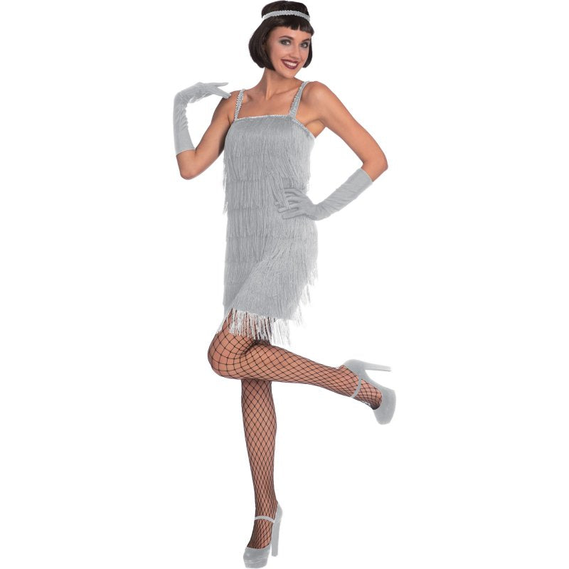 Costume - Silver Flapper (Women 14-16)
