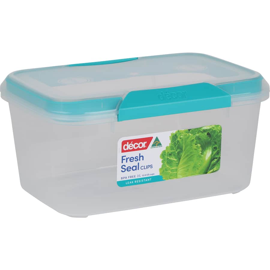 Decor Fresh Seal Container Clips Oblong 3L