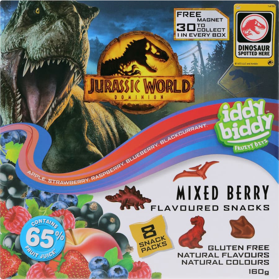 Iddy Biddy Fruit Snack Mixed Berry 8pk 160g