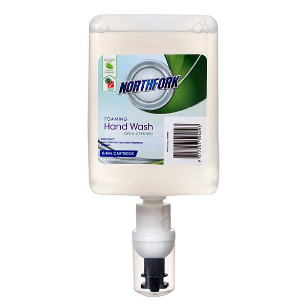 Northfork Geca Foaming Hand Wash 0.4ml provides 2500 doses of gentle, moisturizing foam for effective hand hygiene.