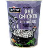Trident Rice Noodles Pho Chicken Cup 50g