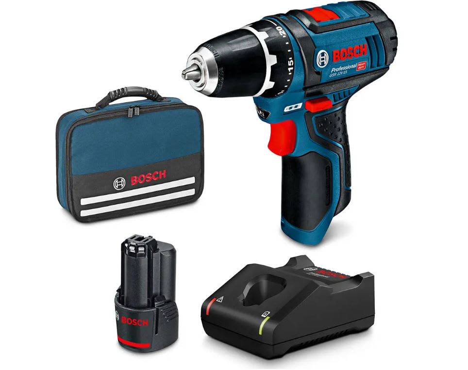 Bosch GSR 12V-15 Cordless Drill/Driver 1 Piece (Kit)