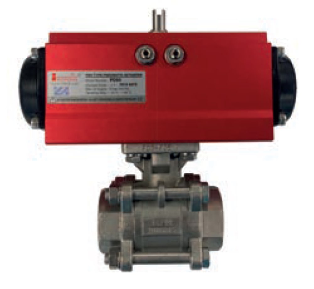 15mm Ball Valve with Spring Pneumatic Actuator