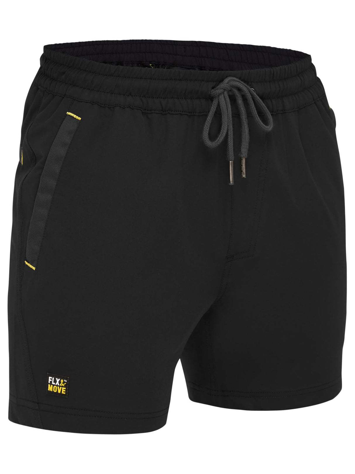 Bisley, FLX & MOVE Stretch Elastic Waist Short - Black (Size: 92)