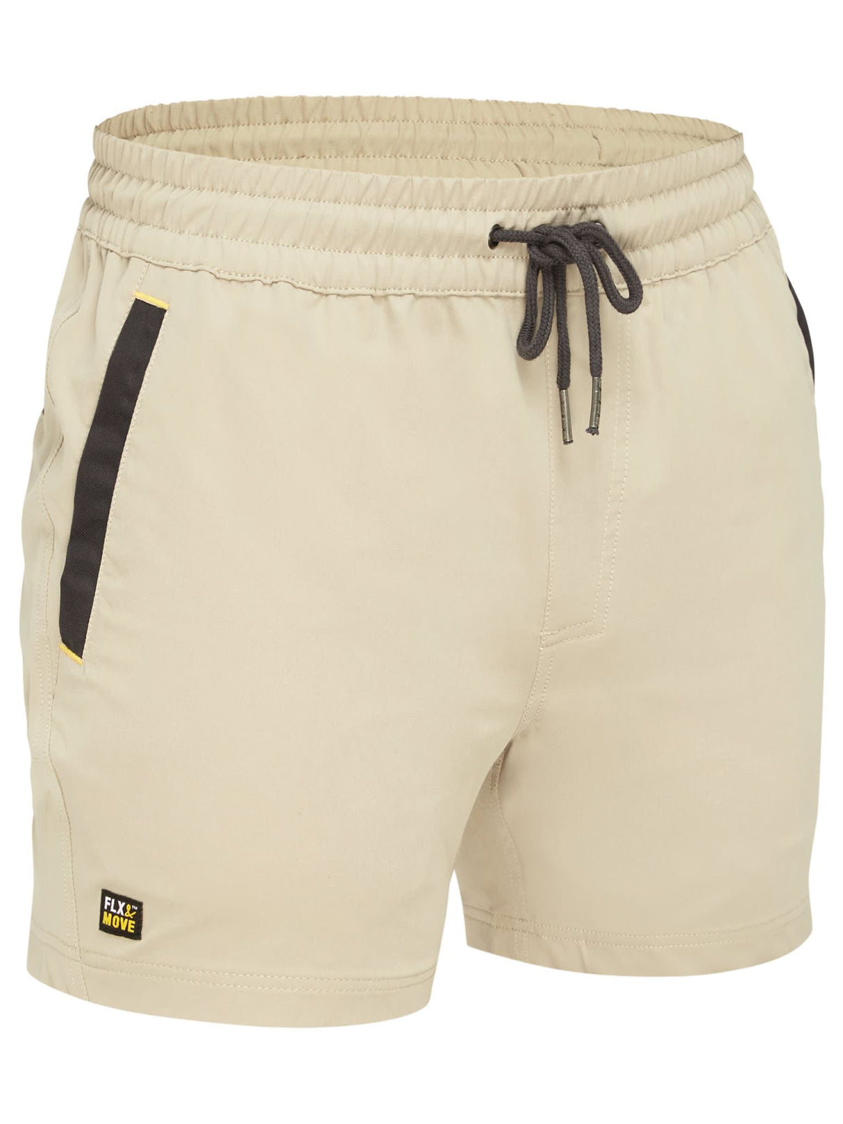 Bisley, FLX & MOVE Stretch Elastic Waist Short - Stone (Size: 87)