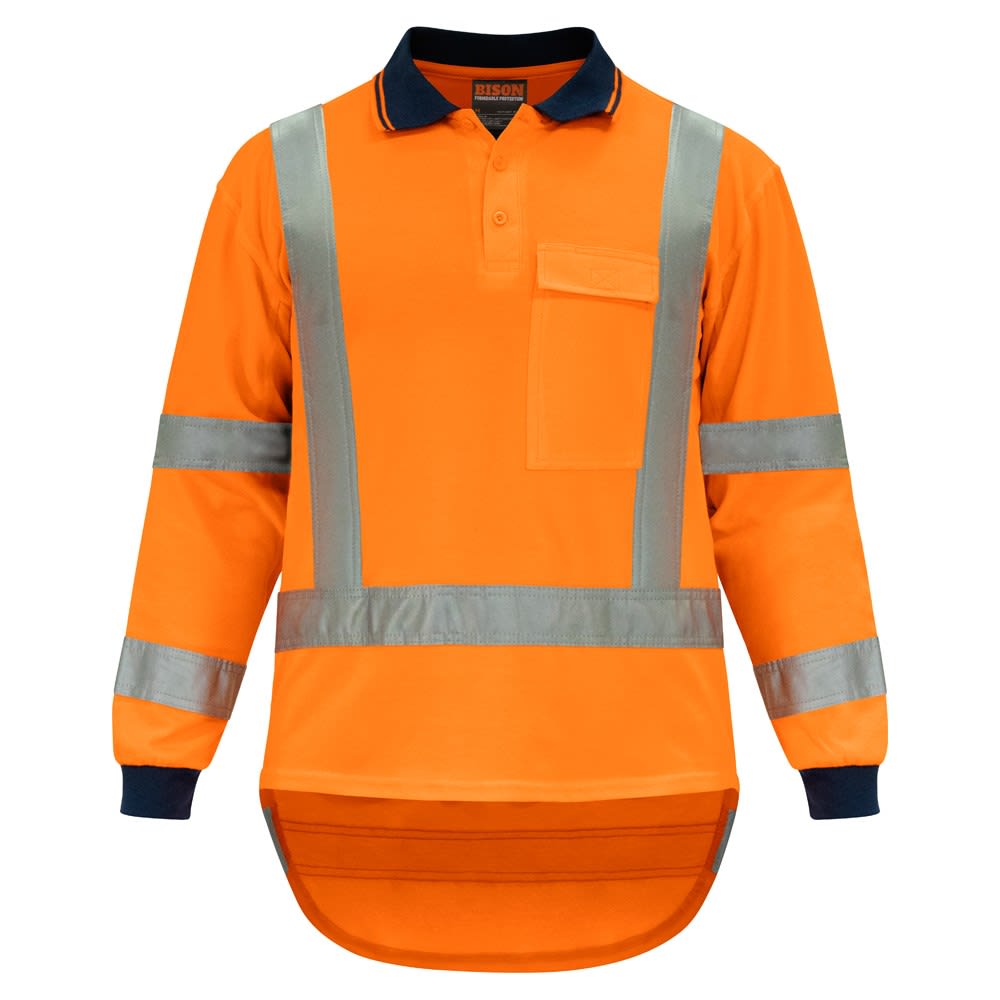 Bison, TTMC X-Back Quick Dry Polo 24302OX - Orange - 3XL